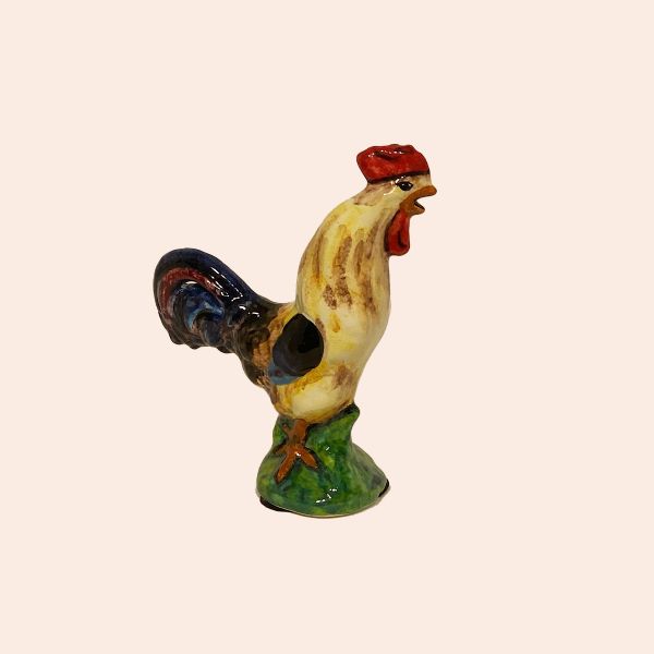 SMALL ROOSTER- COCKEREL CM.18H, MIXED COLORS